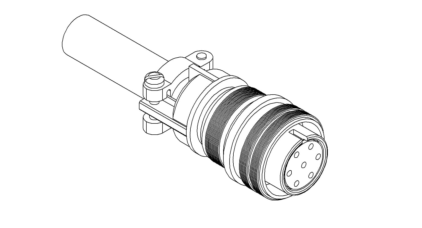 MS CIRCULAR CONNECTOR, 700V, 23A, 7 PIN