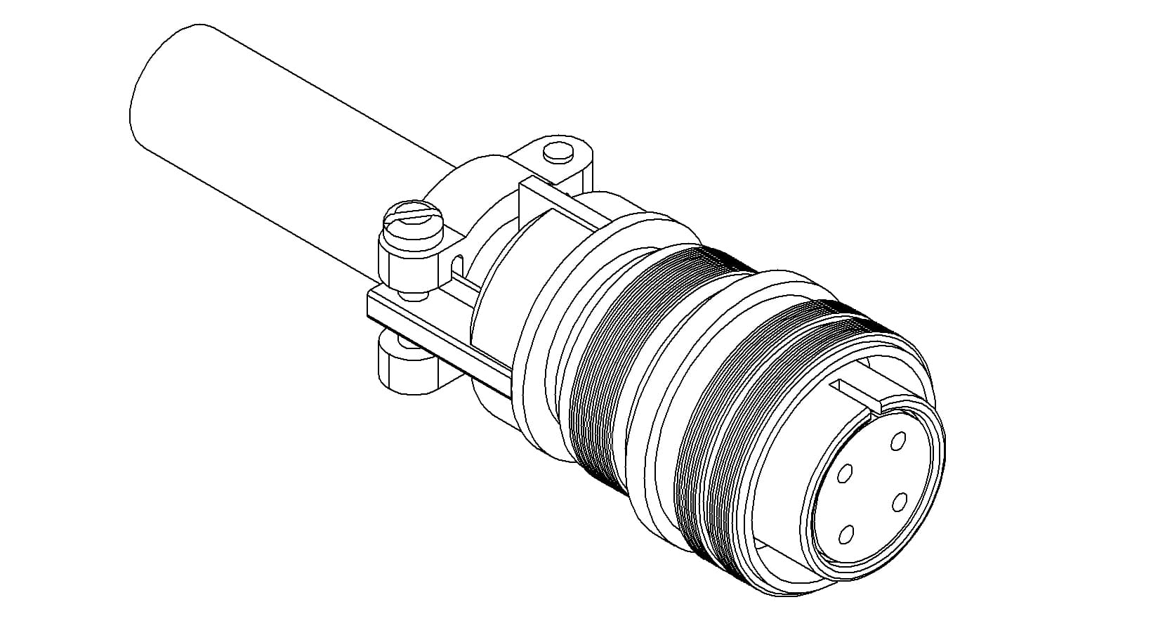 MS CIRCULAR CONNECTOR, 700V, 40A, 4 PIN 제품 이미지