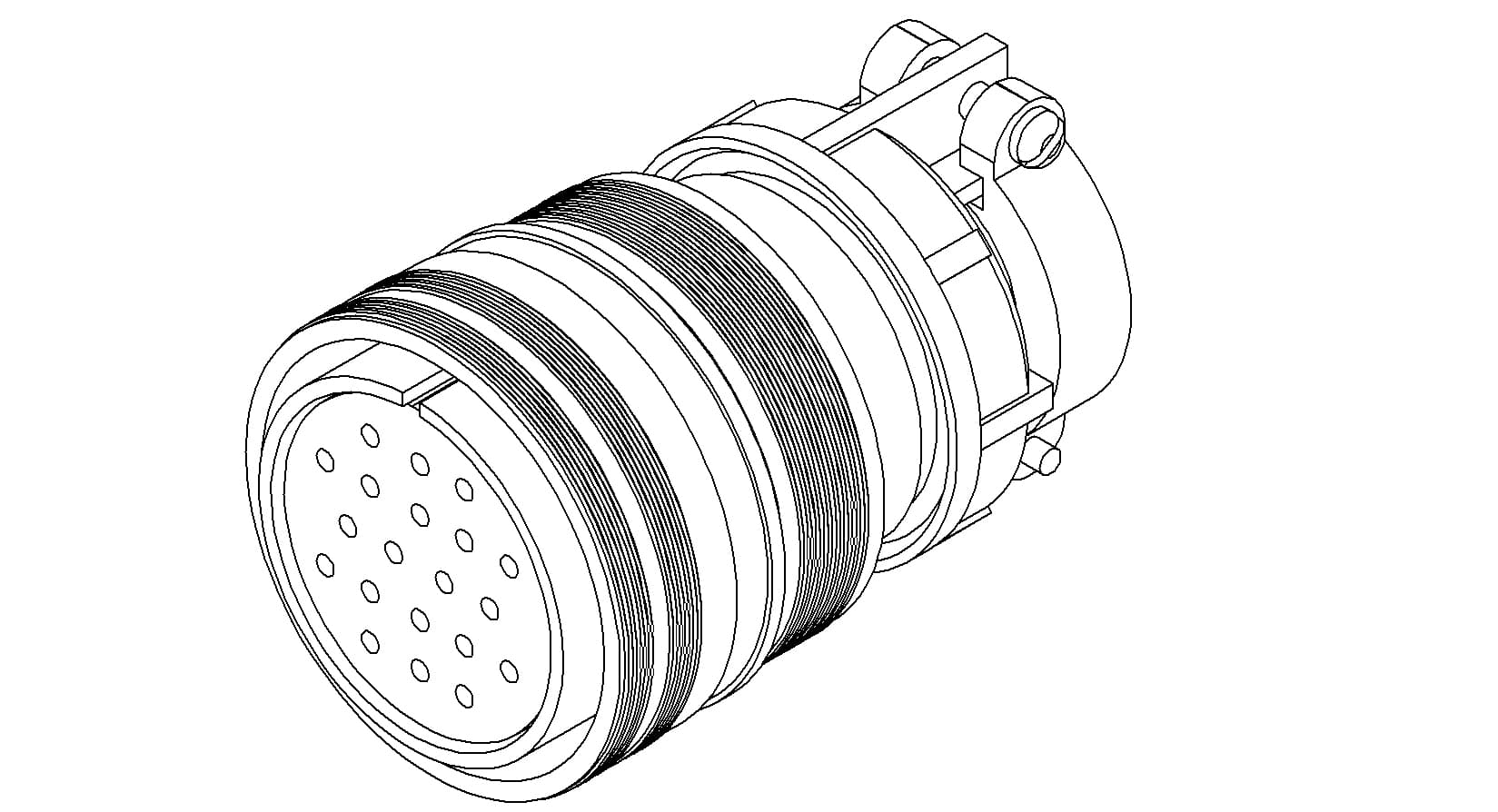 MS CIRCULAR CONNECTOR, IN-VACUUM, 700V, 75A, 20PIN