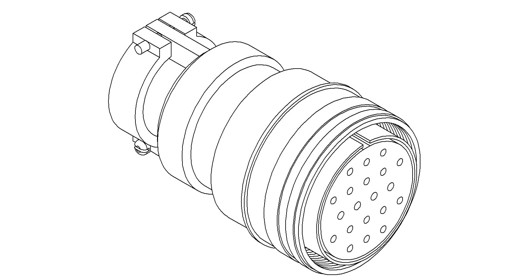 MS CIRCULAR THERMOCOUPLE CONNECTOR, 10 PAIR, TYPE E
