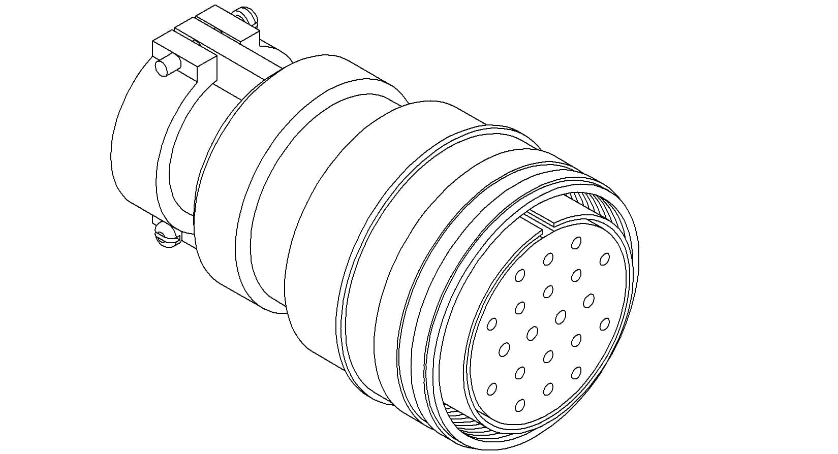 MS CIRCULAR THERMOCOUPLE CONNECTOR, 10 PAIR, TYPE J 제품 이미지