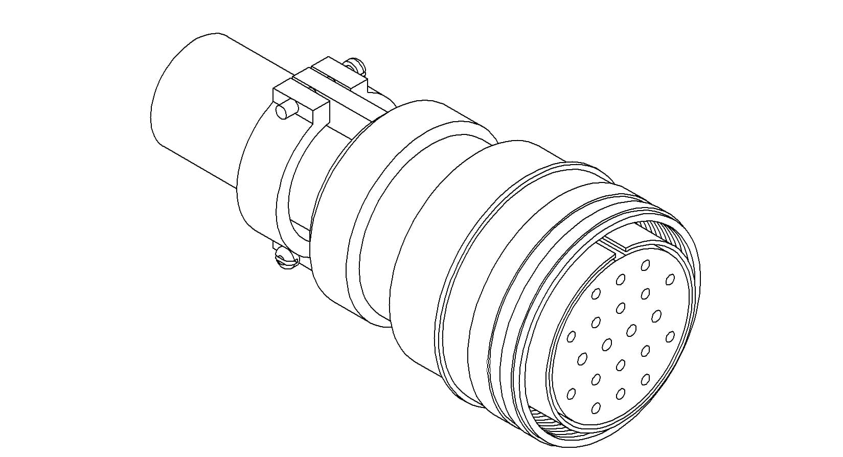MS CIRCULAR THERMOCOUPLE CONNECTOR, 10 PAIR, TYPE K