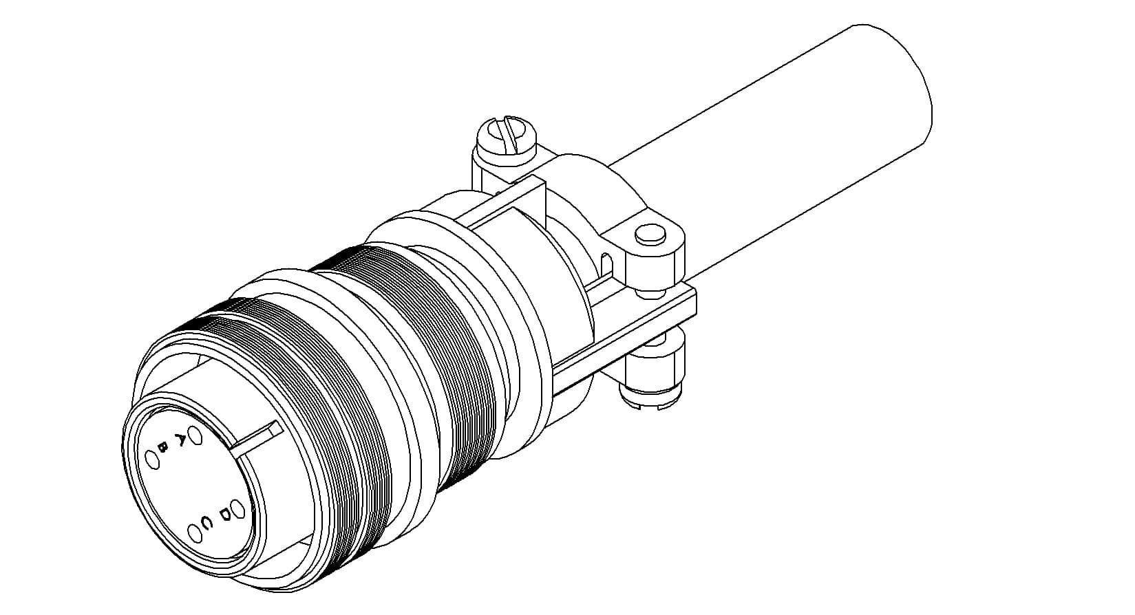 MS CIRCULAR THERMOCOUPLE CONNECTOR, 2 PAIR, TYPE K