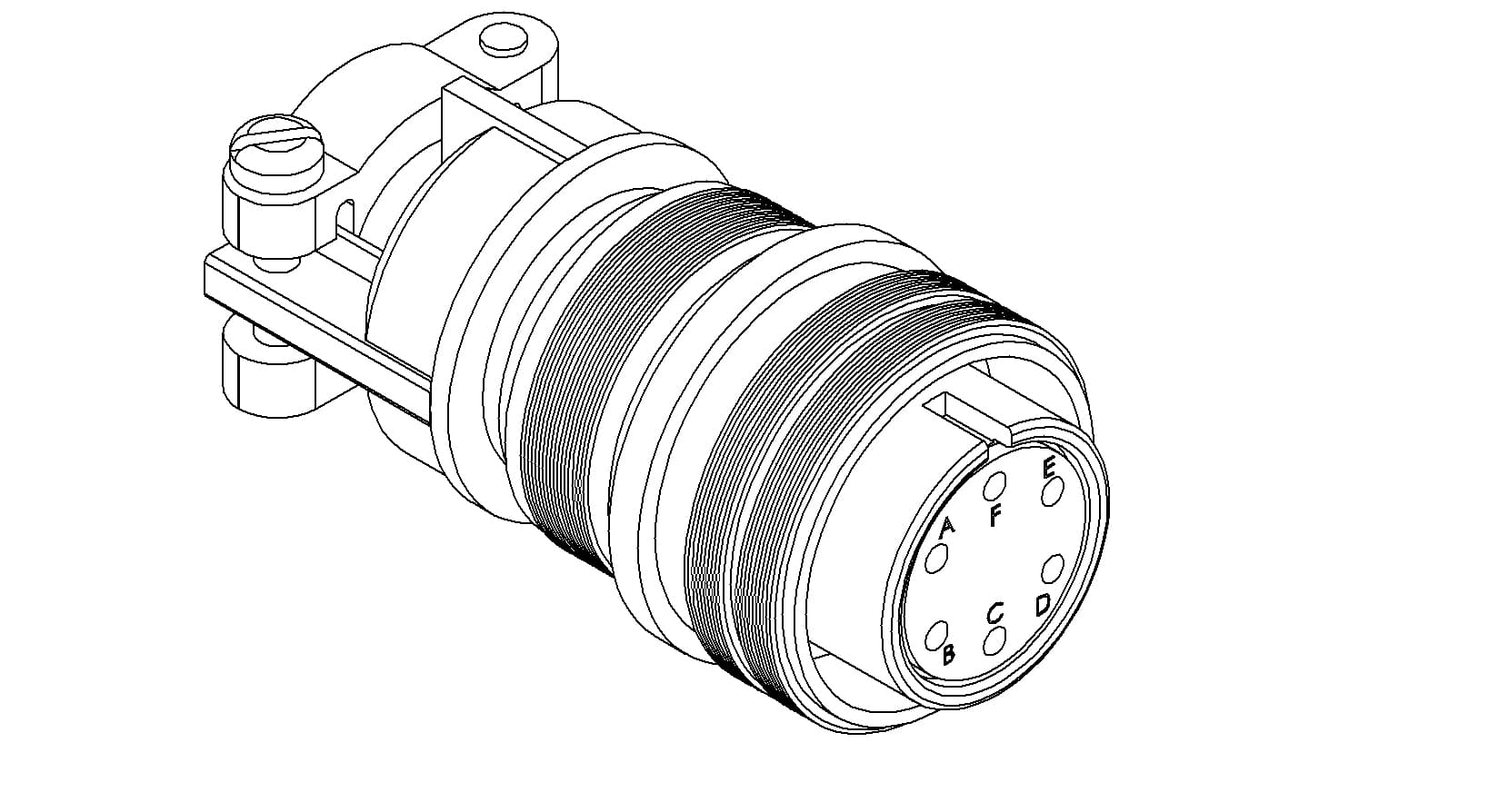 MS CIRCULAR THERMOCOUPLE CONNECTOR, 3 PAIR, TYPE K