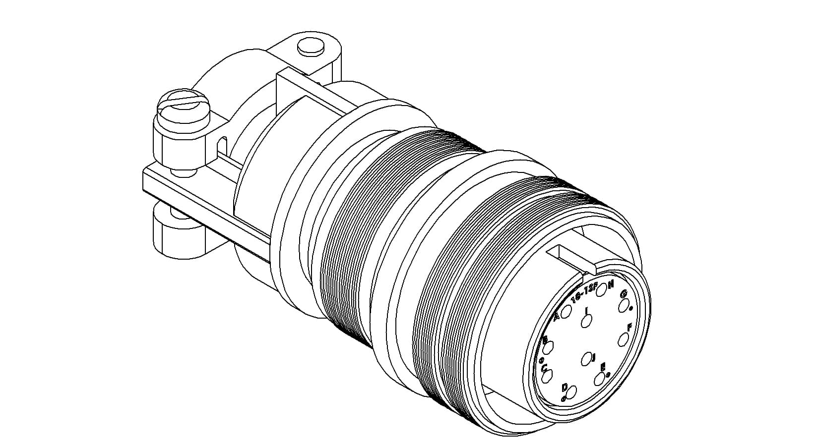 MS CIRCULAR THERMOCOUPLE CONNECTOR, 5 PAIR, TYPE K