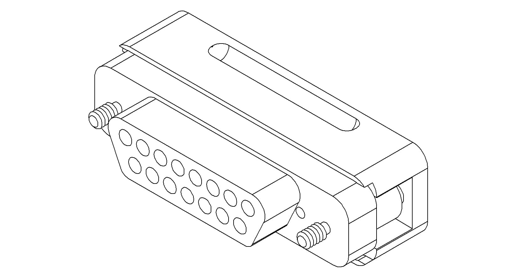 CONNECTOR, TYPE-D, IN-VACUUM, PEEK, 15 PIN, FEMALE