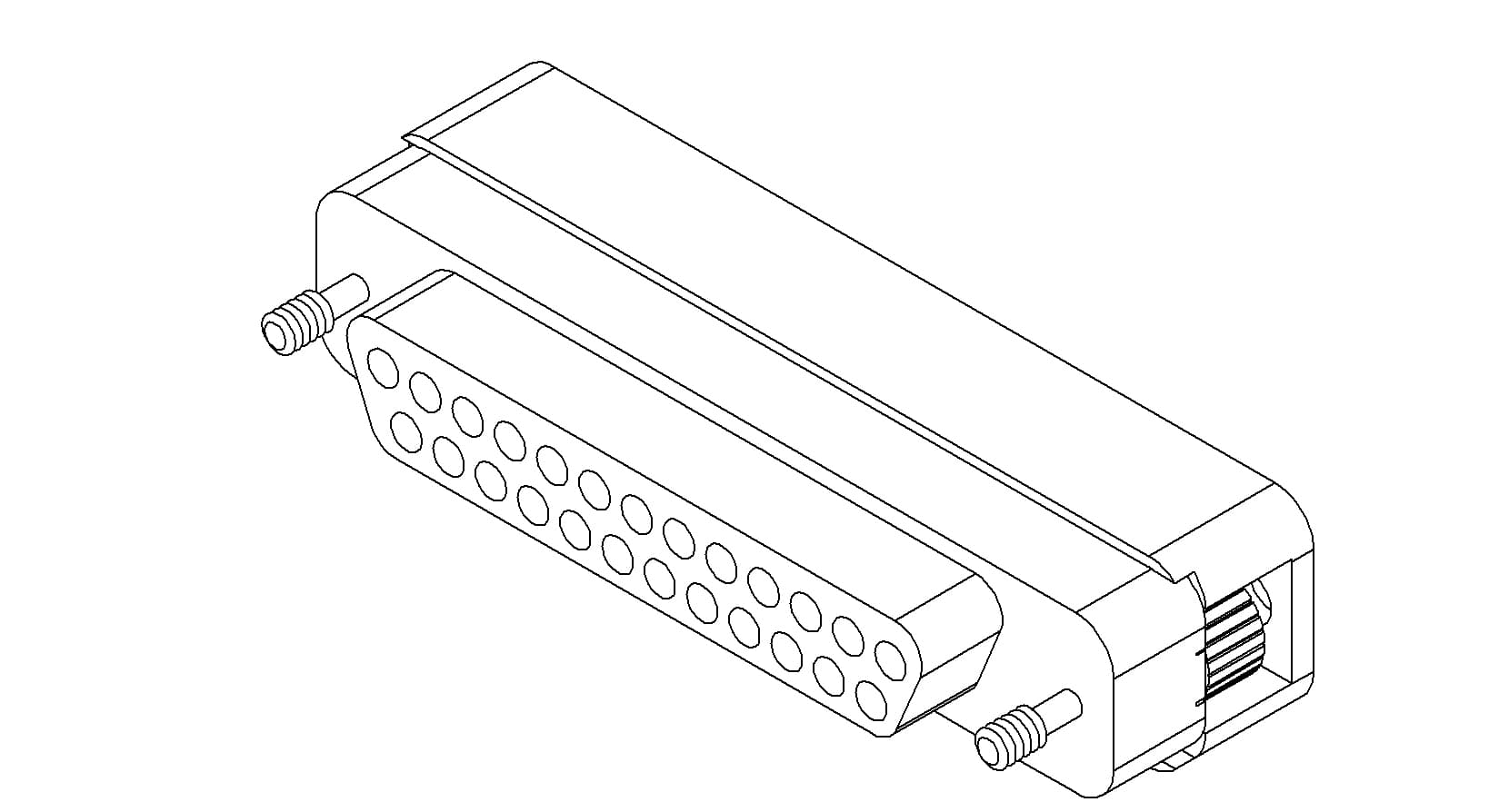 CONNECTOR, TYPE-D, IN-VACUUM, PEEK, 25 PIN, FEMALE 제품 이미지