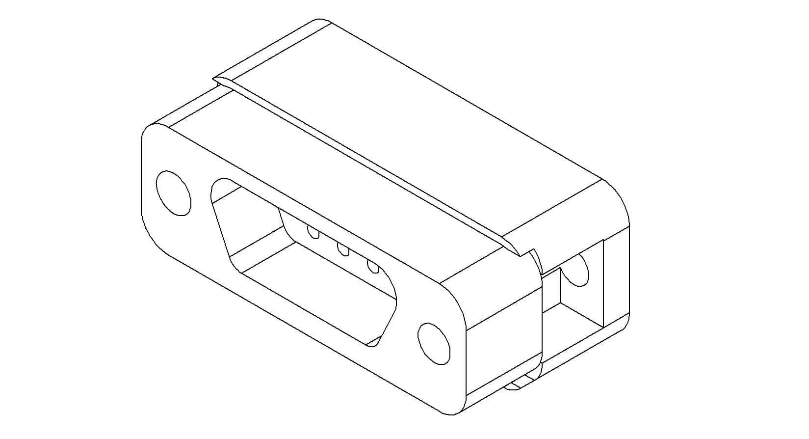 CONNECTOR, TYPE-D, IN-VACUUM, PEEK, 9 PIN, MALE