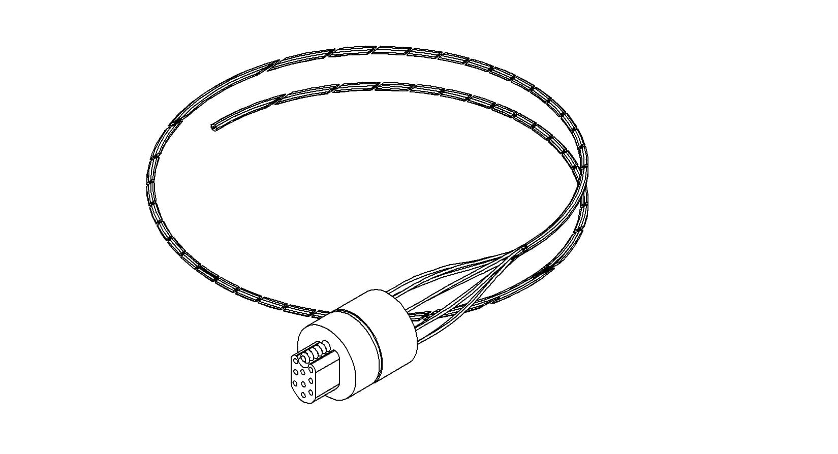 CONNECTOR-CABLE, TYPE-C, IN-VACUUM, 9 PIN, FEMALE, 19"