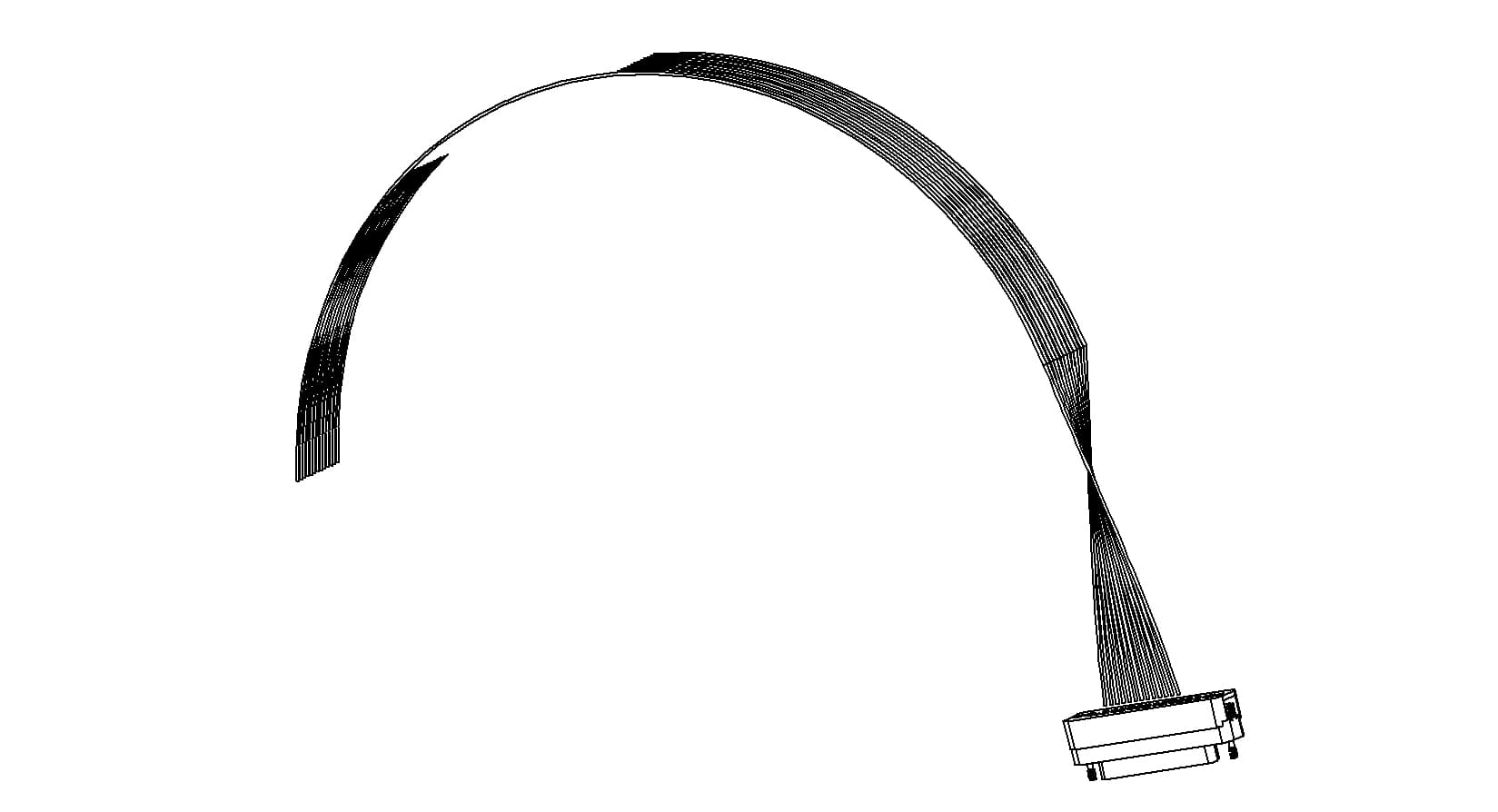 CONNECTOR-CABLE, TYPE-D, IN-VACUUM, 15 PIN, FEMALE, 19"