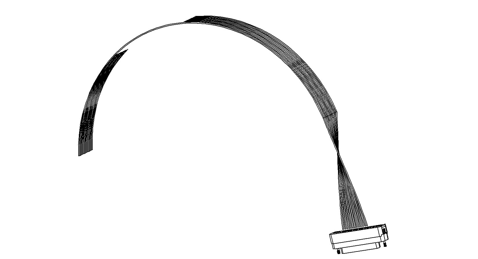 CONNECTOR-CABLE, TYPE-D, IN-VACUUM, 15 PIN, FEMALE, 39"