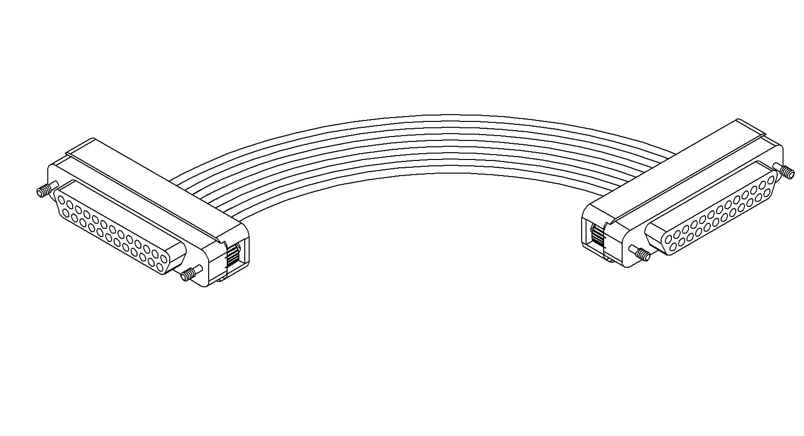 CONNECTOR-CONNECTOR, TYPE-D, IN-VACUUM, 25 PIN, FEMALE, 19"