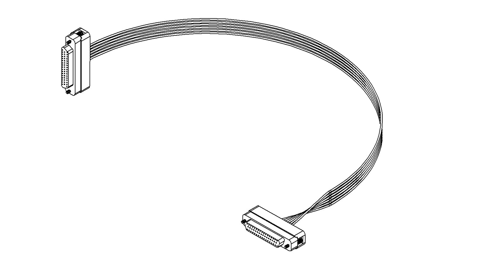 CONNECTOR-CONNECTOR, TYPE-D, IN-VACUUM, 50 PIN, FEMALE, 19" 제품 이미지
