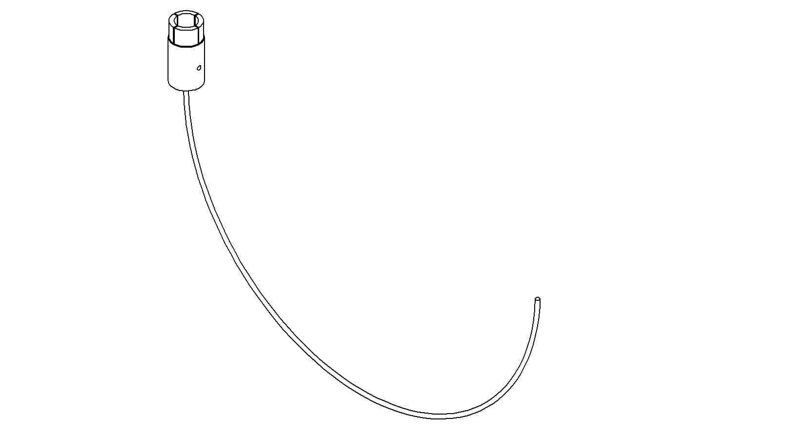 COAXIAL CONNECTOR-CABLE, GROUNDED SHIELD BNC, 39"