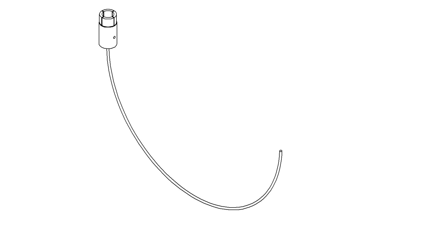 COAXIAL CONNECTOR-CABLE, GROUNDED SHIELD SHV-5, 39"
