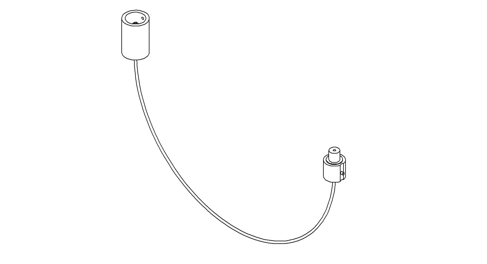 COAXIAL CONNECTOR-CONNECTOR, FLOATING SHIELD MHV - FEMALE CONTACT, 39"