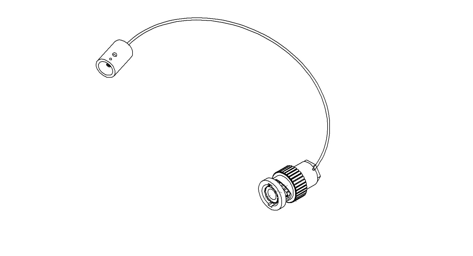COAXIAL CONNECTOR-CONNECTOR, FLOATING SHIELD MHV - MHV MALE, 19"