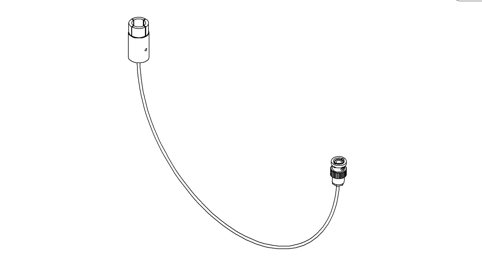 COAXIAL CONNECTOR-CONNECTOR, GROUNDED SHIELD BNC - BNC MALE, 39"
