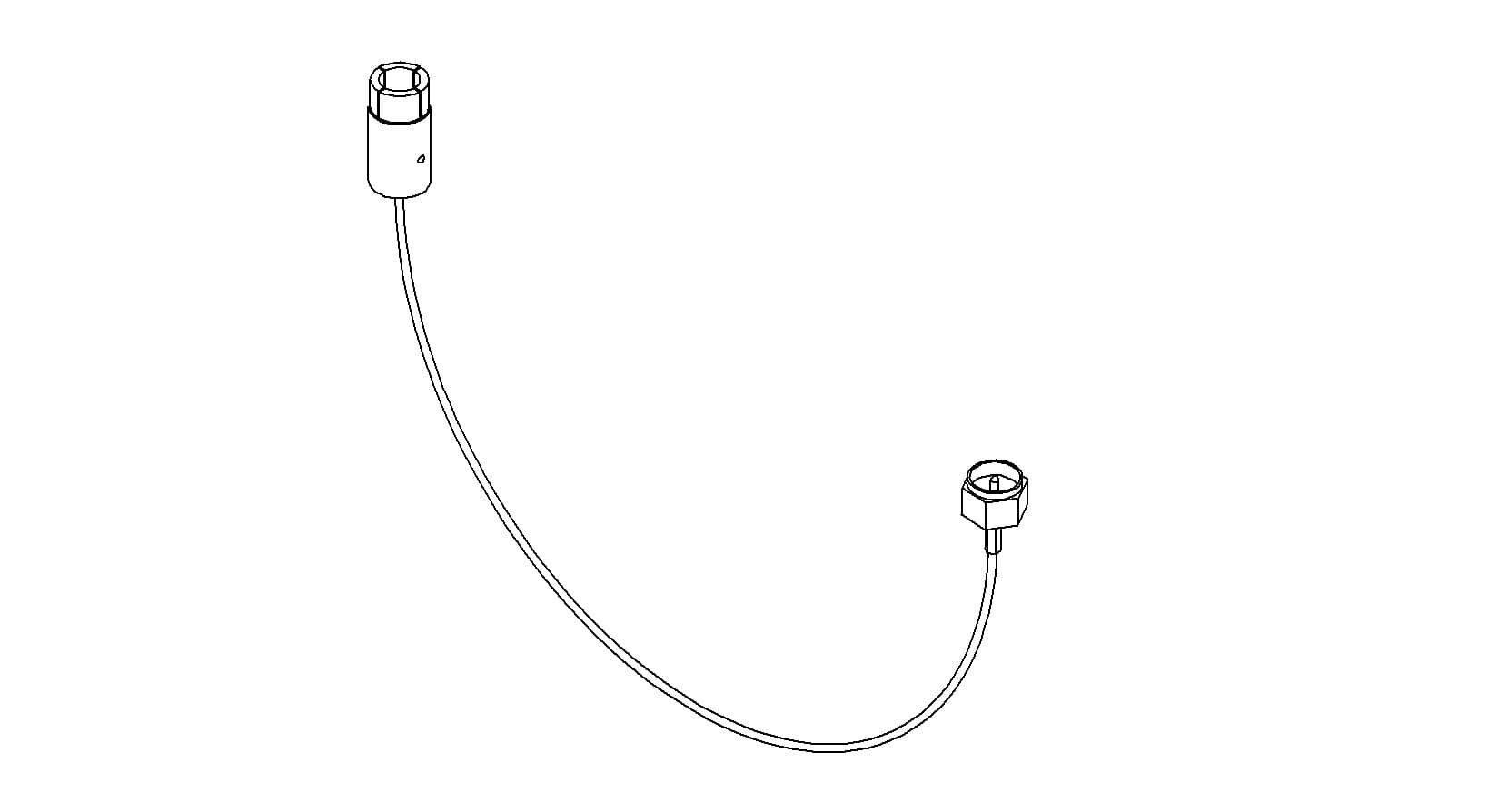 COAXIAL CONNECTOR-CONNECTOR, GROUNDED SHIELD BNC - SMA MALE, 39"
