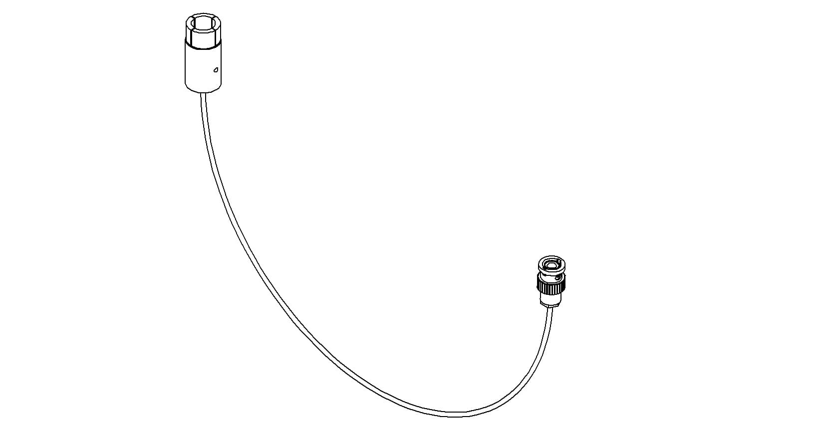 COAXIAL CONNECTOR-CONNECTOR, GROUNDED SHIELD MHV - MHV MALE, 39"
