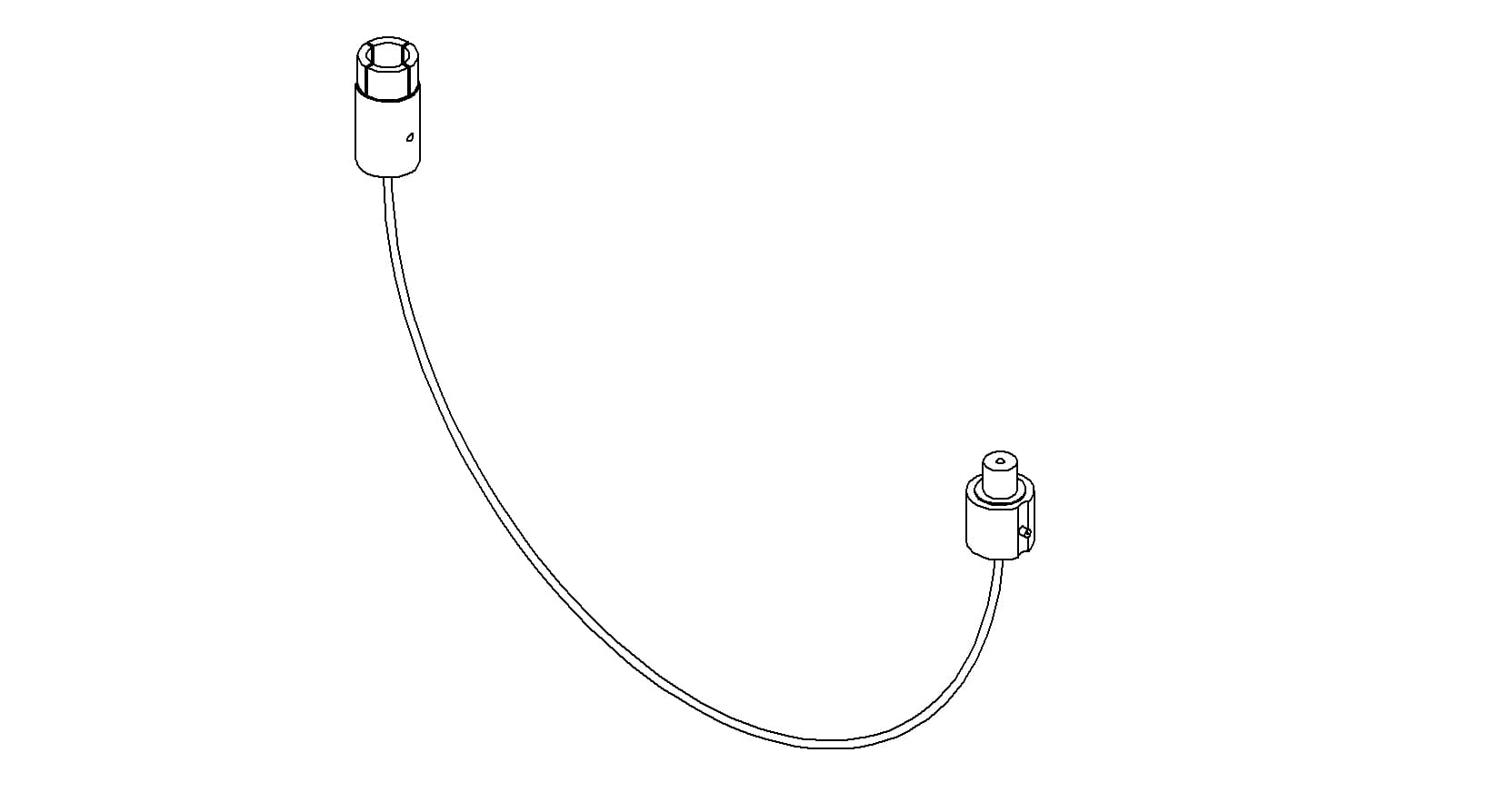 COAXIAL CONNECTOR-CONNECTOR, GROUNDED SHIELD SMA - FEMALE CONTACT, 39"