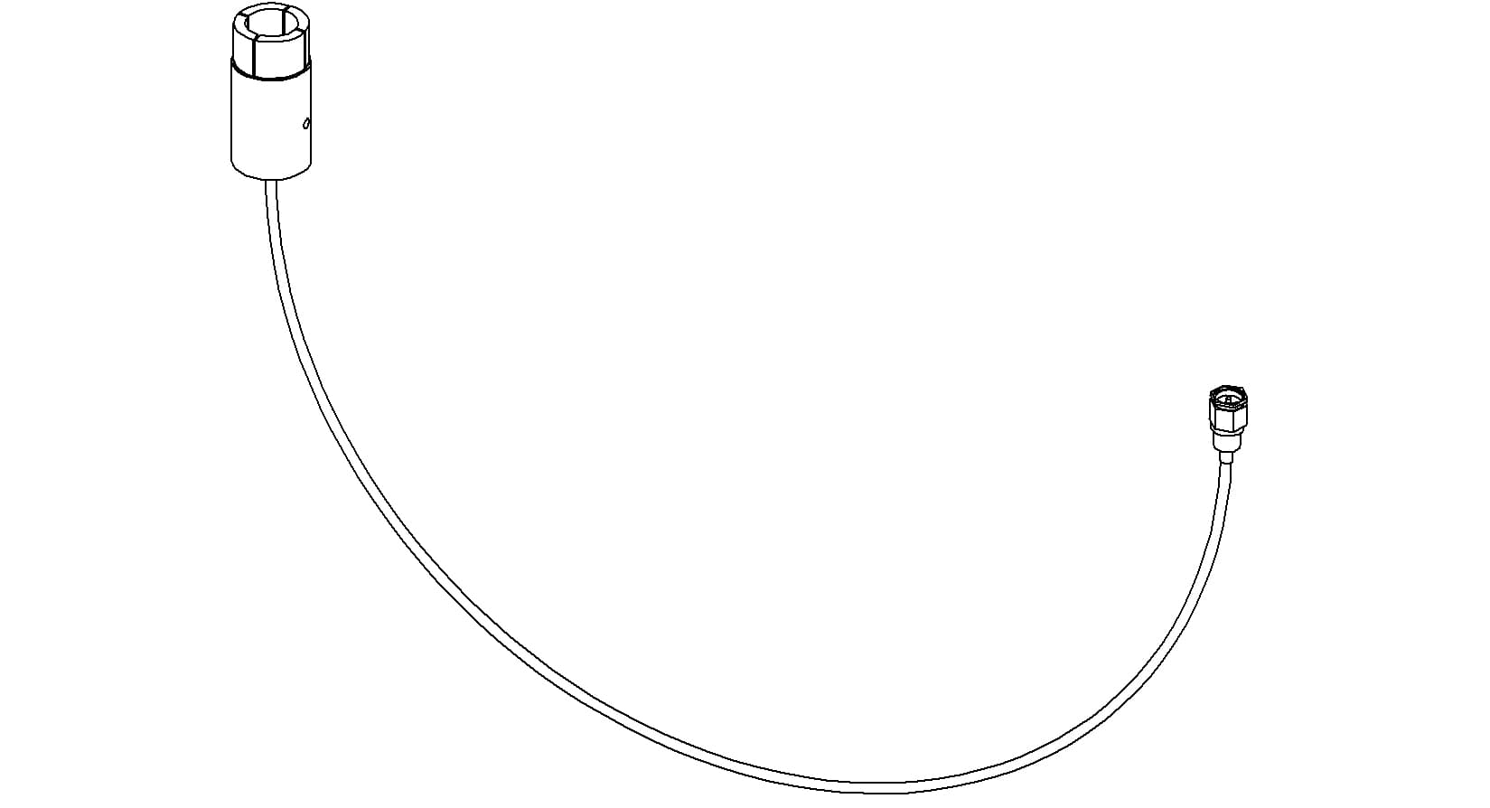 COAXIAL CONNECTOR-CONNECTOR, GROUNDED SHIELD SMA - SMA MALE, 19"
