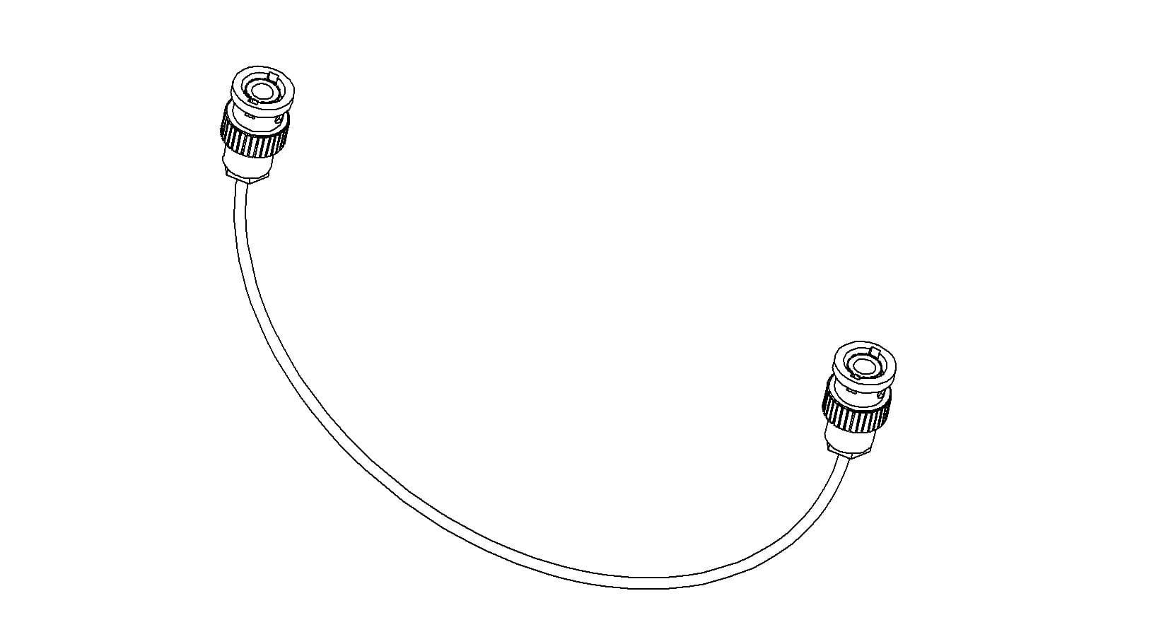COAXIAL CONNECTOR-CONNECTOR, MHV - MHV MALE, 19"