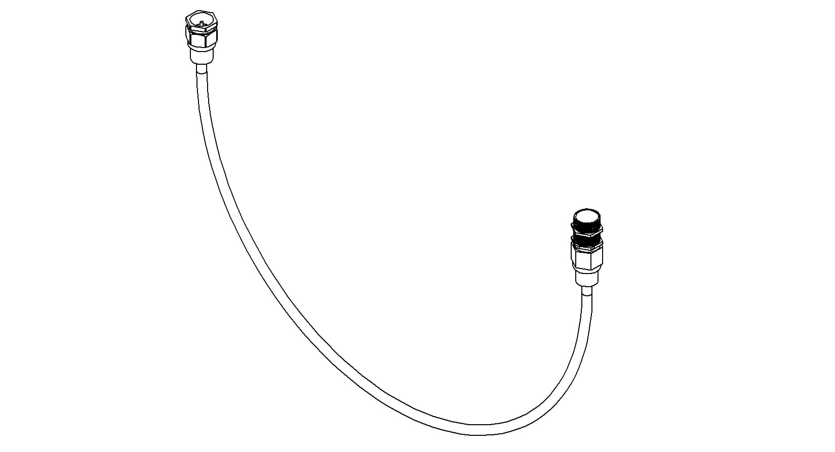 COAXIAL CONNECTOR-CONNECTOR, SMA - SMA FEMALE, 39"