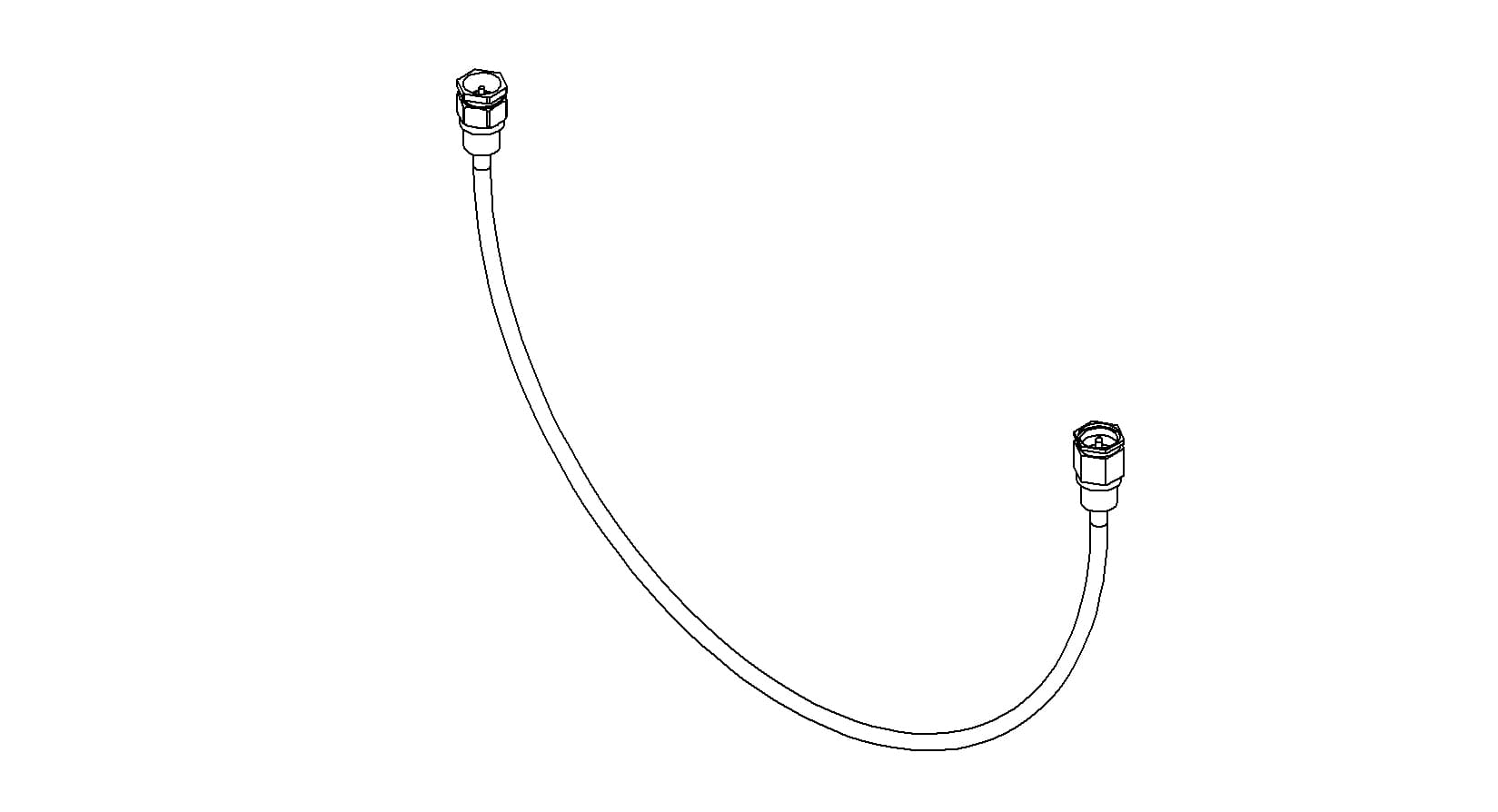 COAXIAL CONNECTOR-CONNECTOR, SMA - SMA MALE, 39"