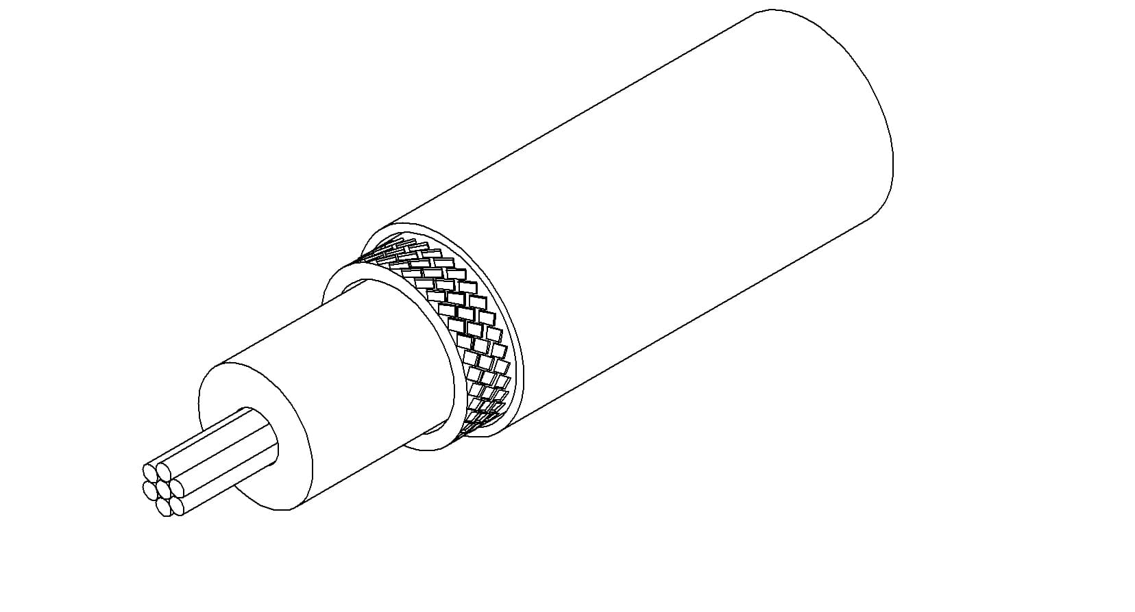 KAPTON WIRE, COAXIAL, 50 OHM, 2KV, 3A, 26AWG, 7 WIRE, 15' 제품 이미지