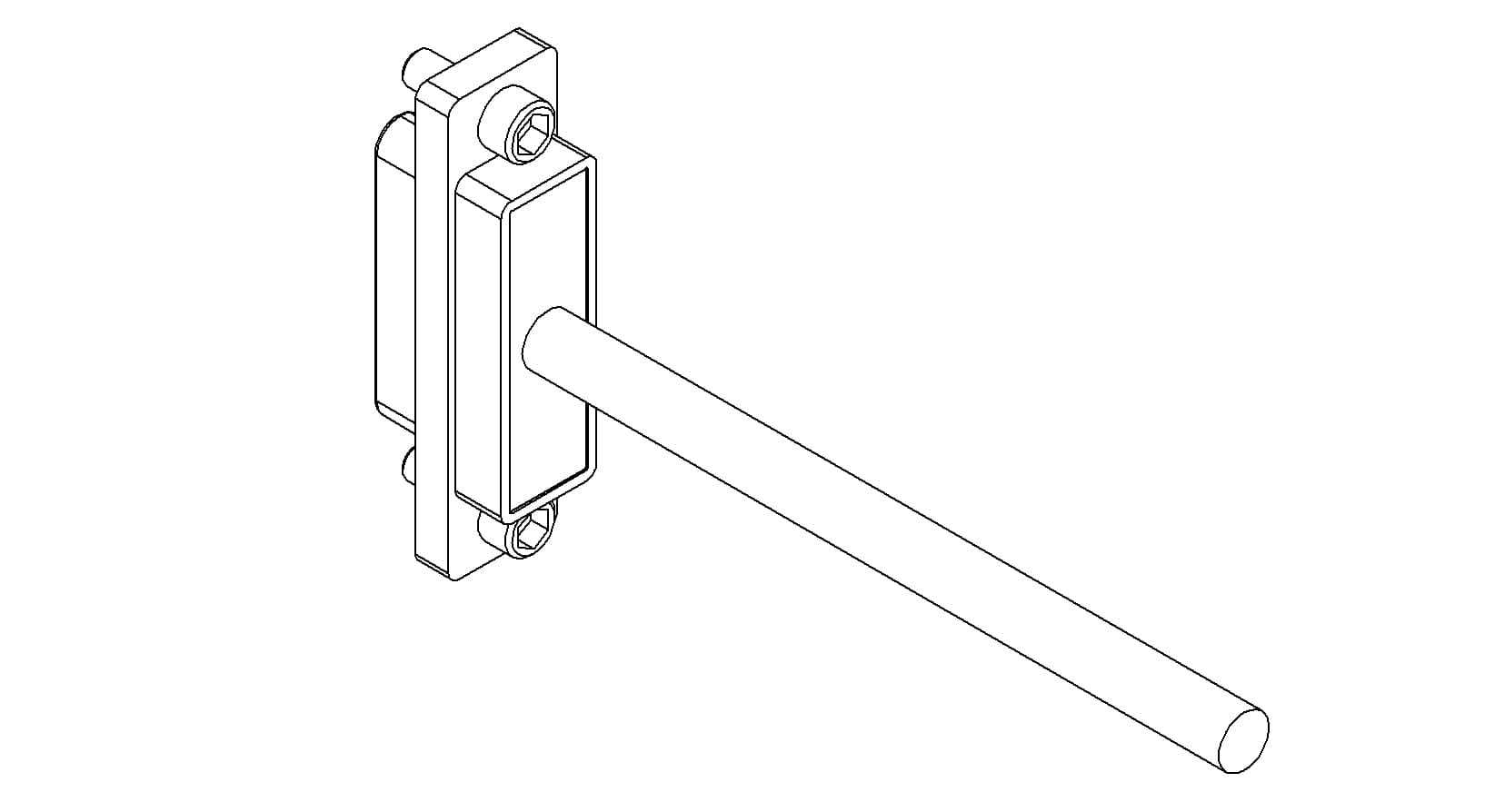 CONNECTOR, MICRO-D, AIR-SIDE, 9 PIN, CABLE
