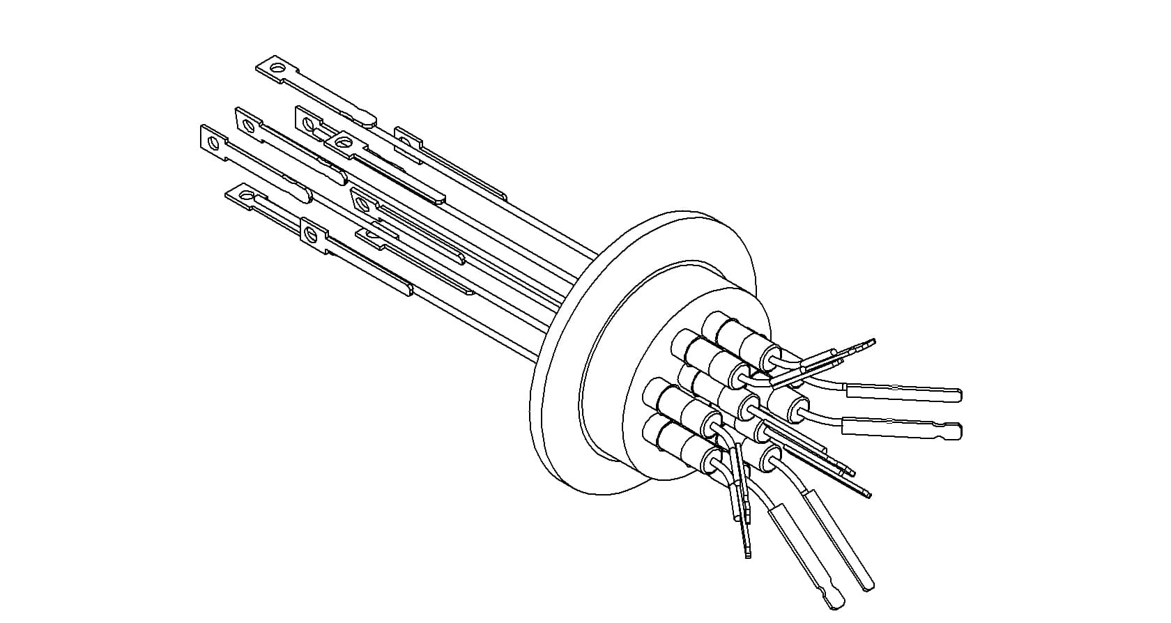 THERMOCOUPLE, TYPE C, 5 PAIR, CONNECTOR, QF40