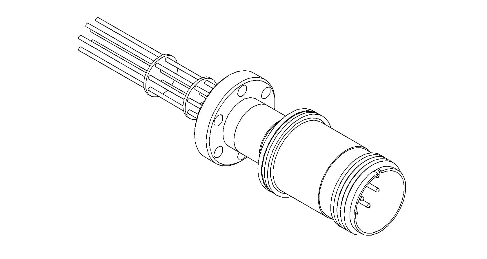 THERMOCOUPLE, TYPE J, 5 PAIR, MS CONNECTOR, 133CF