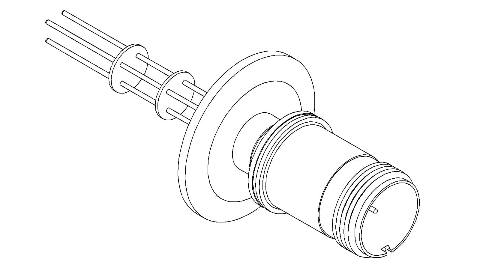THERMOCOUPLE, TYPE K, 2 PAIR, MS CONNECTOR, QF40