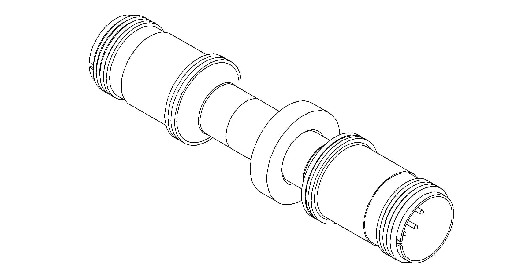 THERMOCOUPLE, TYPE K, 3 PAIR, MS CONNECTOR, DOUBLE ENDED, WELD