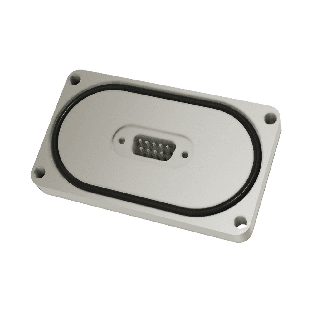 BASE PLATE 9 PIN SUB-D FEEDTHROUGH, O-RING SEALED (HIGH VACUUM ONLY) 대표 이미지