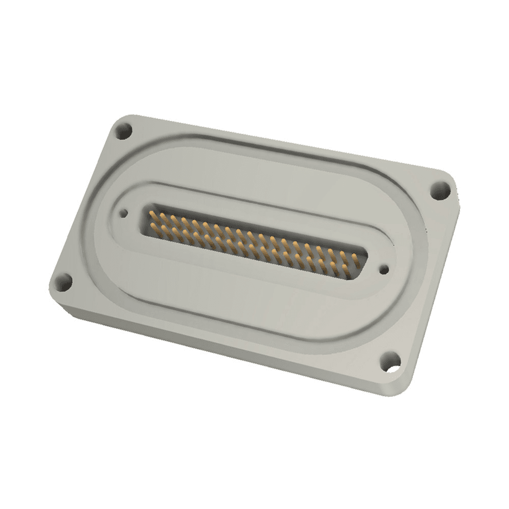 BASE PLATE 37 PIN SUB-D FEEDTHROUGH, O-RING SEALED (HIGH VACUUM ONLY) 제품 이미지