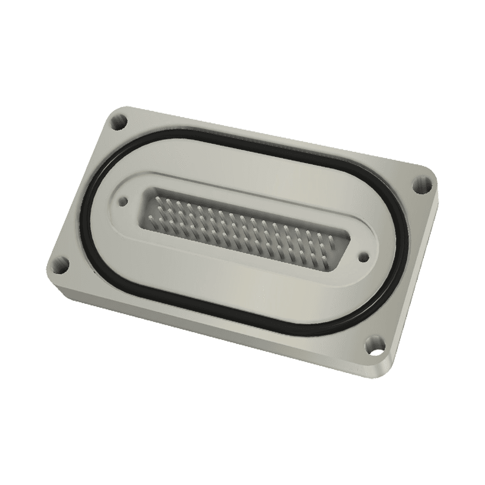 BASE PLATE 50 PIN SUB-D FEEDTHROUGH, O-RING SEALED (HIGH VACUUM ONLY) 제품 이미지