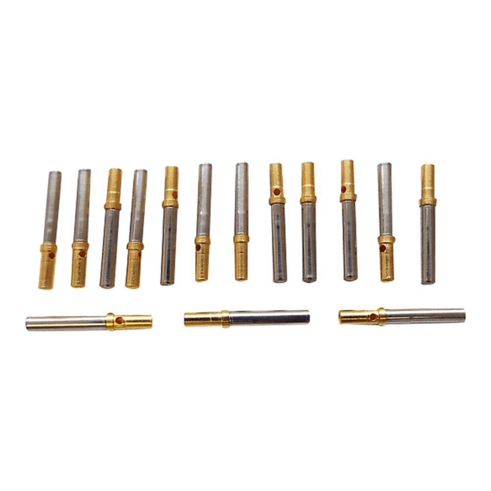 CRIMP PINS FOR SUB-D SOCKETS, HV/UHV, FEMALE, STANDARD, PACK OF 15