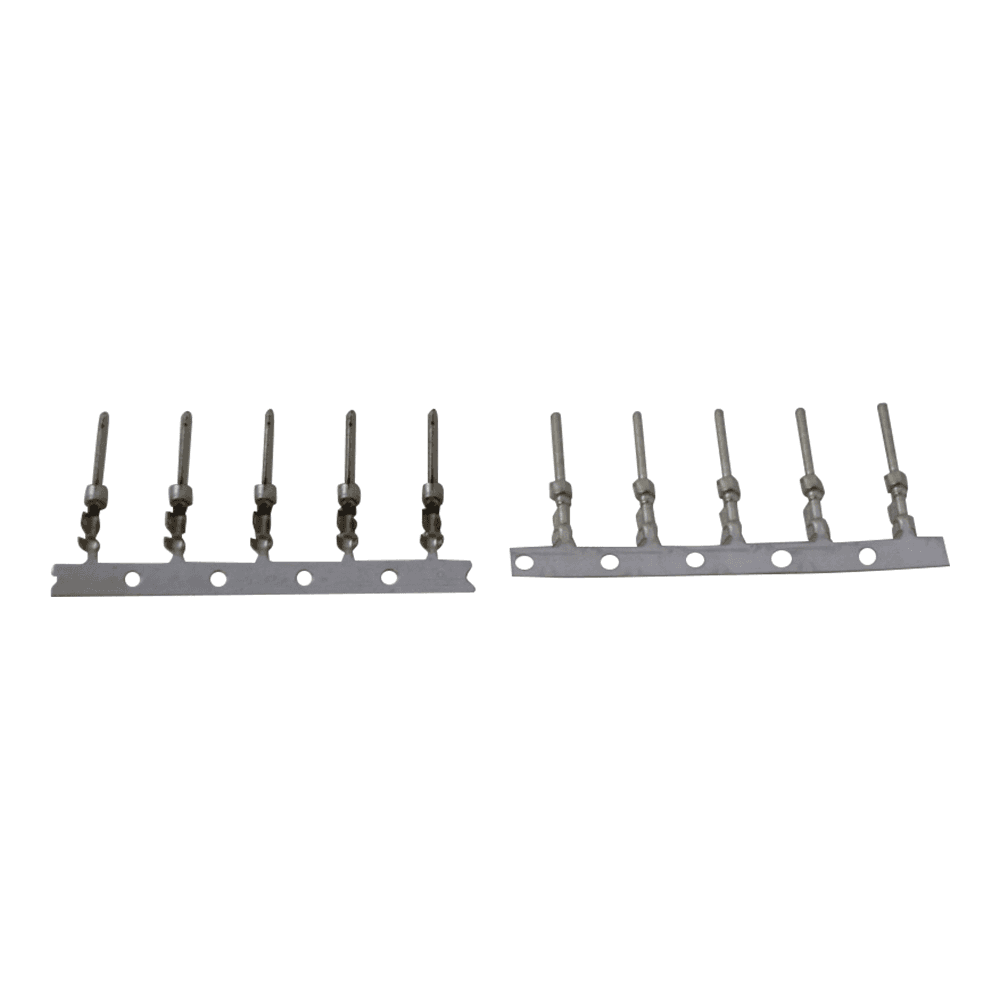 T/C CRIMP PINS FOR SUB D PLUG, MALE, TYPE K, SET OF 5 CHROMEL & 5 ALUMEL