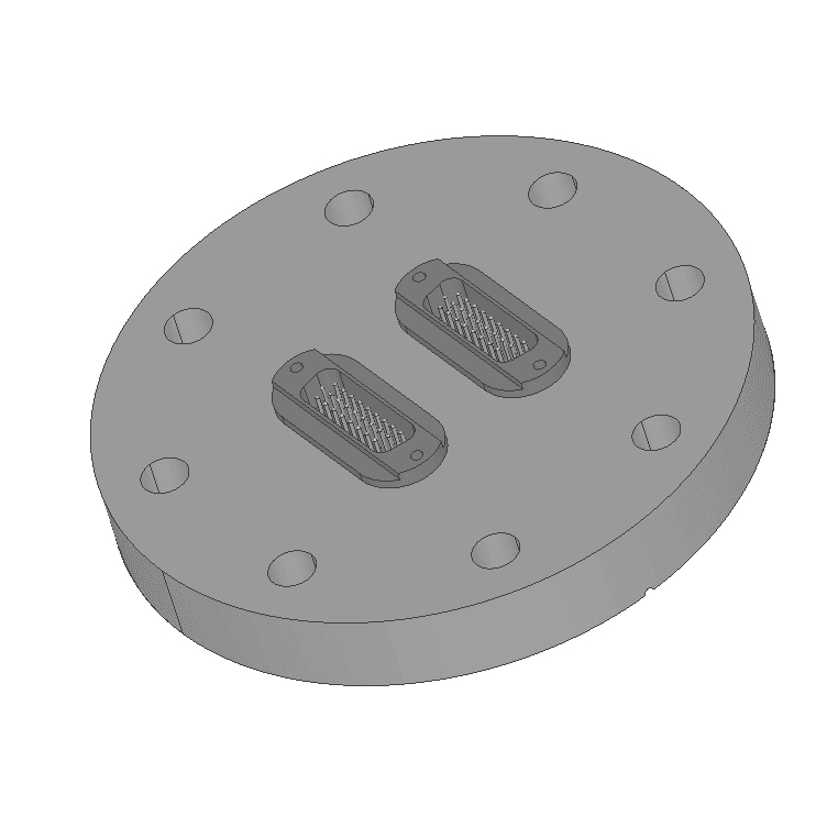 DN63CF FLANGE, 2 x SUB-D 26-WAY HIGH DENSITY FEEDTHROUGHS 제품 이미지