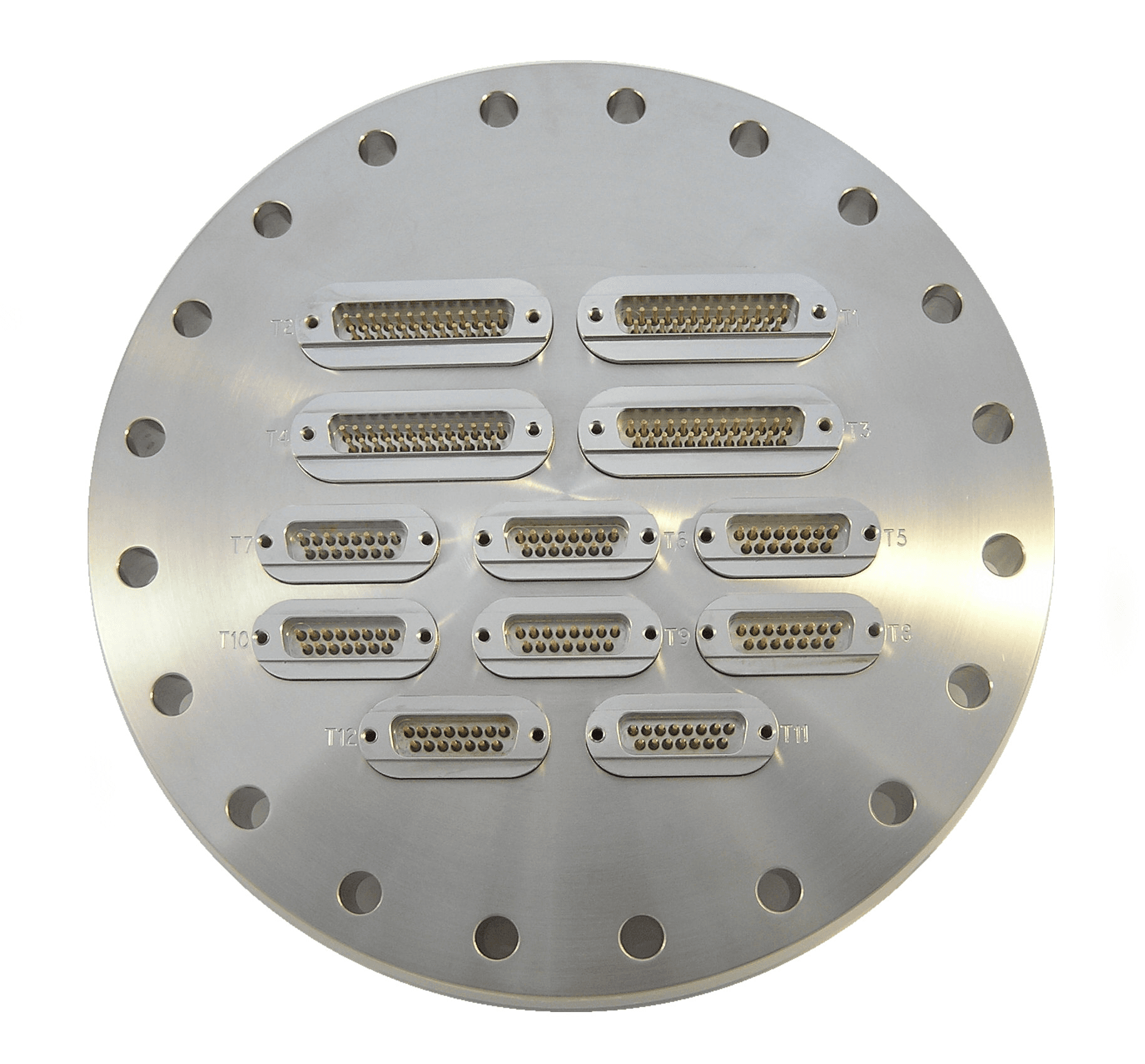 DN100CF FLANGE, SUB-D 37-WAY FEEDTHROUGH, UHV