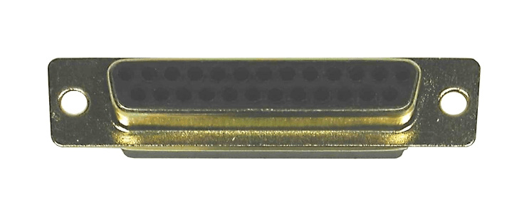 SUB-D 25-WAY AIR SIDE THERMOCOUPLE FEMALE SOCKET, FITS K-TYPE PINS