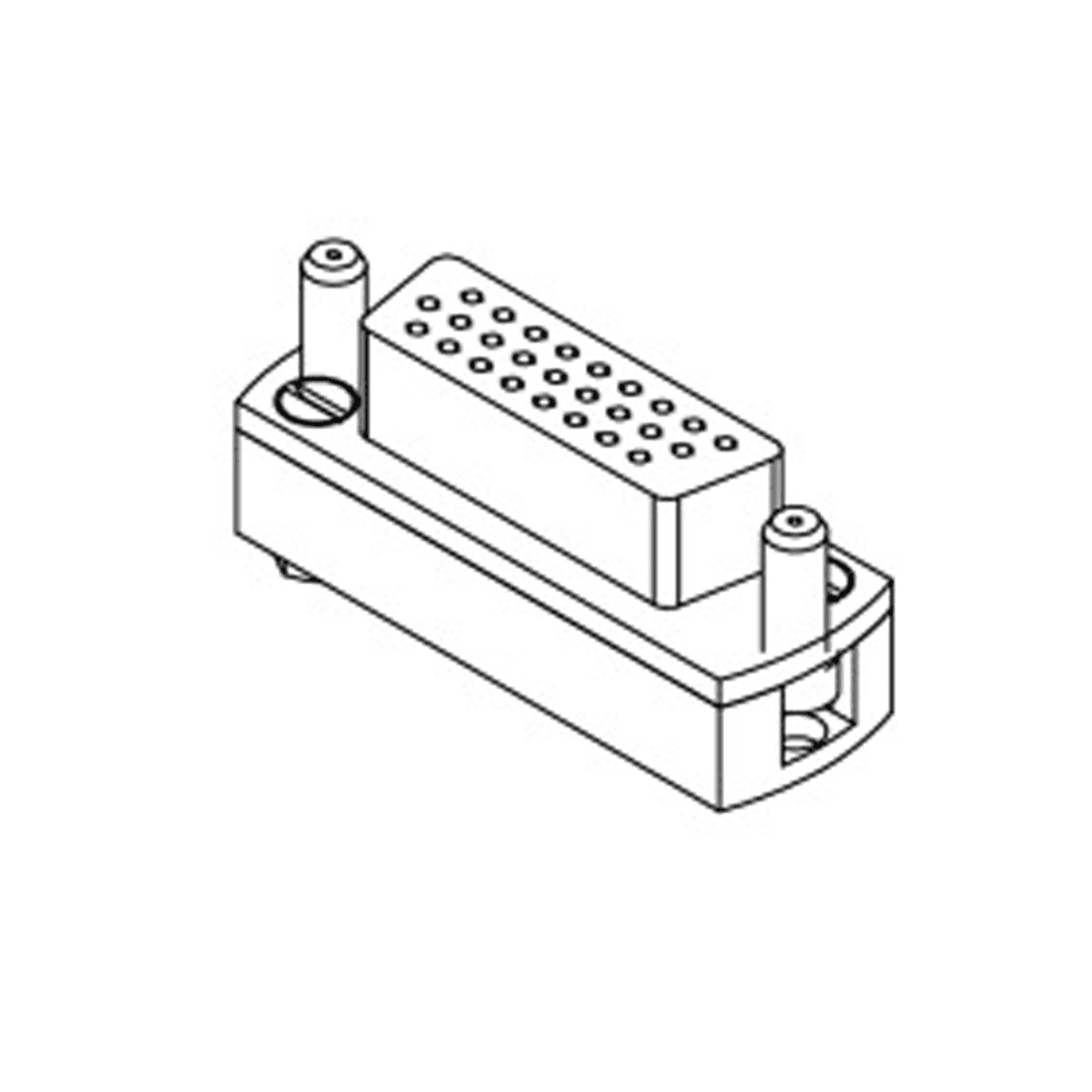 Sub-D High Density CERAMIC CONNECTORS, VACUUM SIDE