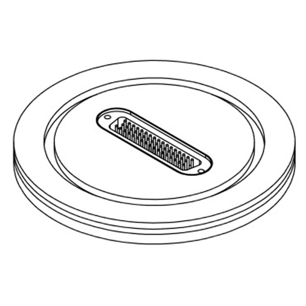 DN100ISO-K FLANGE, SUB-D 50-WAY FEEDTHROUGH