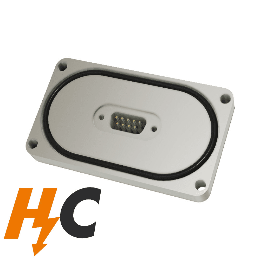 BASE PLATE 9 PIN SUB-D FEEDTHROUGH, HIGH CURRENT VERSION,O-RING SEALED (HIGH VACUUM ONLY)