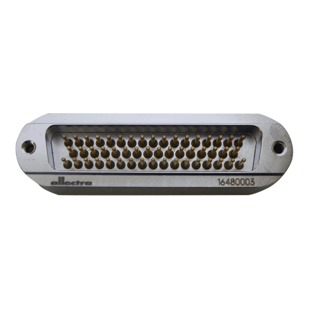 SUB-D 50-WAY WELDABLE FEEDTHROUGH, HIGH CURRENT VERSION