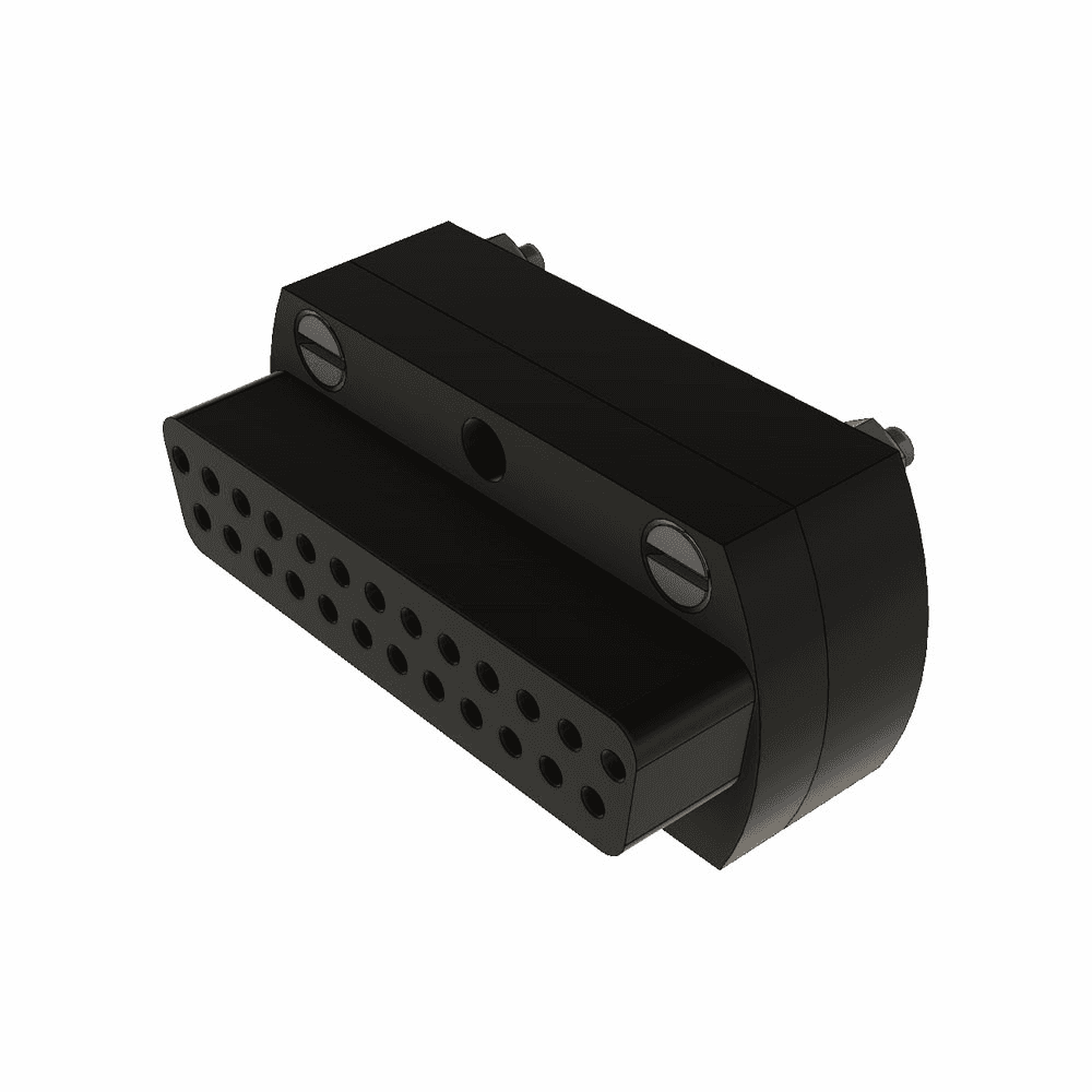 SUB-D 25-WAY UHV CERAMIC SOCKET, HIGH TEMPERATURE VERSION for USE WITH 210-D25-CF40(no housing available)