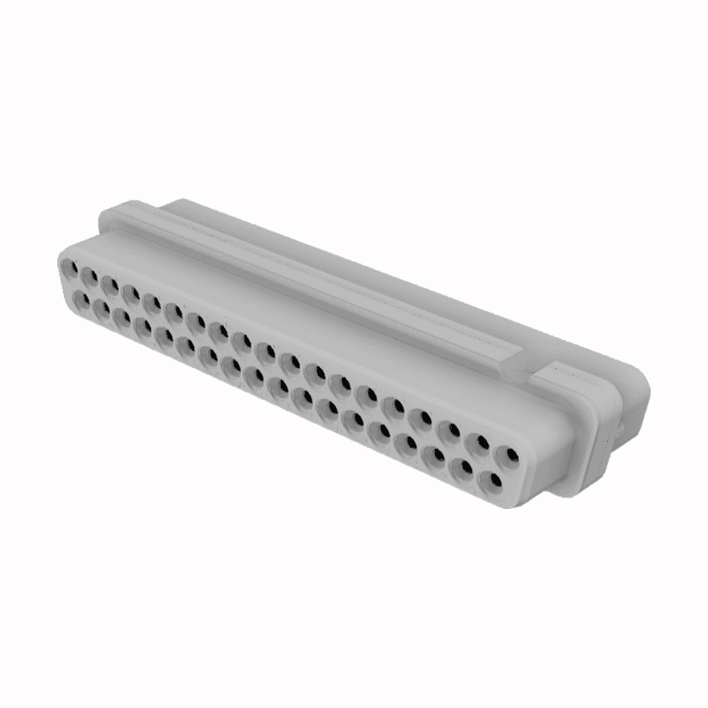 SUB-D 37-WAY HV SOCKET, FEMALE, NO METAL HOUSING 제품 이미지