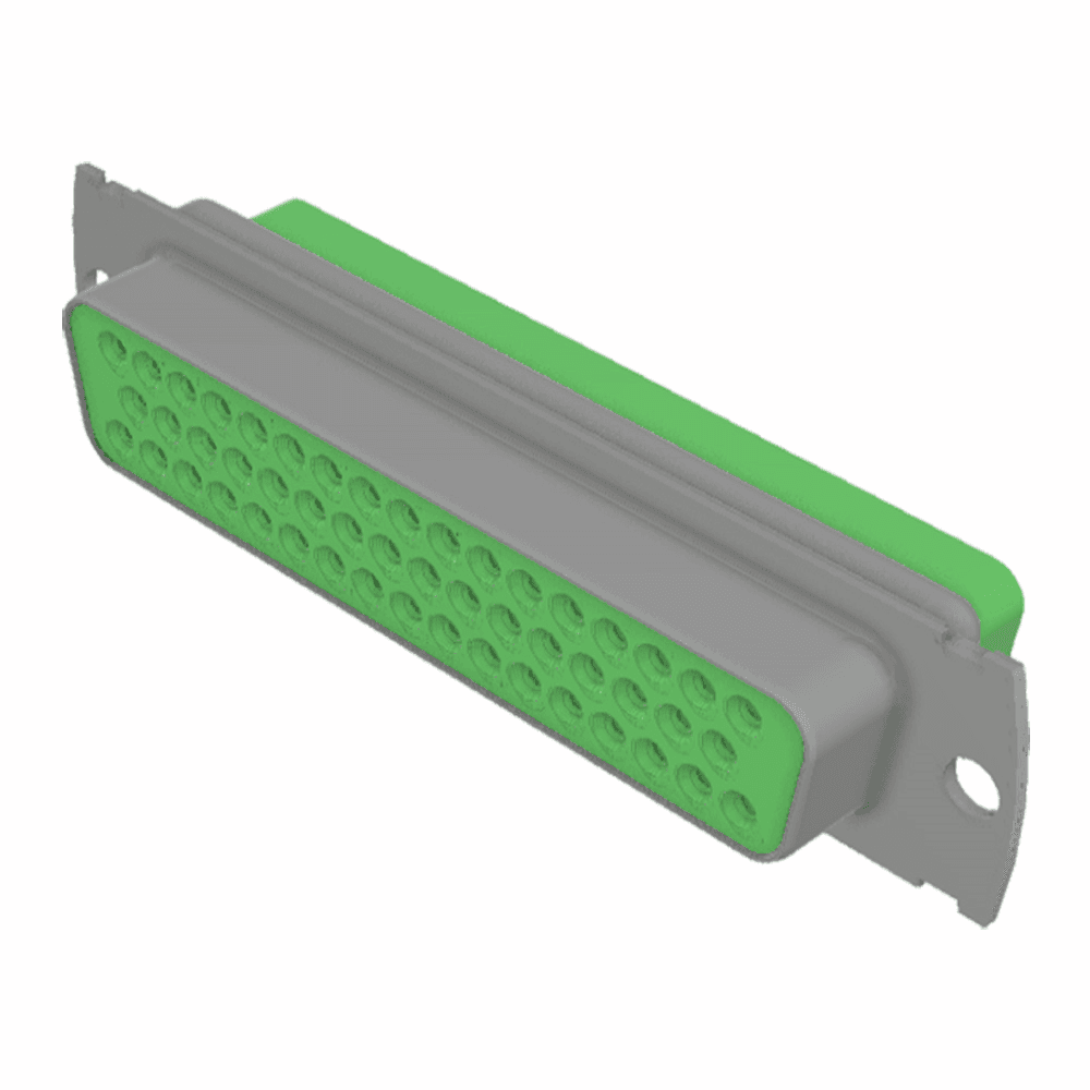 SUB-D 50-WAY HV SOCKET, FEMALE, NO METAL HOUSING